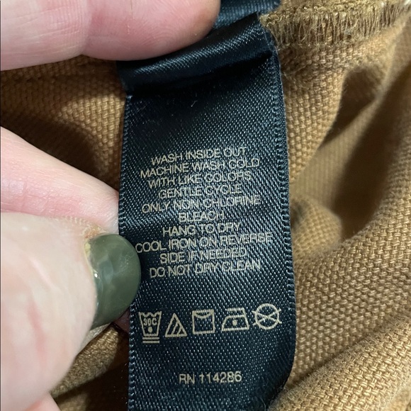 FRYE | Nadia | High-Rise | Wide-Leg |Cropped |Canvas Pants | Nutmeg | Size 27 - Picture 11 of 16